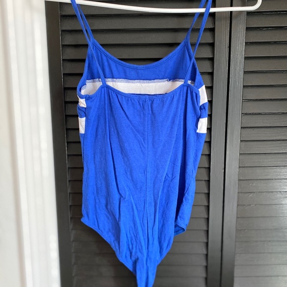 Forever 21 Blue and White Bodysuit - Picture 2 of 2